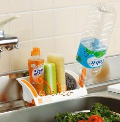 Giá để chai nước rửa bát, miếng rửa bát thông minh