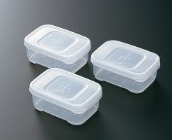 Bộ 3 hộp nhựa chữ nhật 190ml