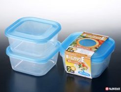 Set 2 hộp nhựa 650ml màu xanh