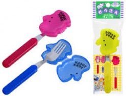 Dĩa inox cho bé kèm hộp đựng hình thú