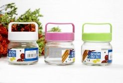 Lọ thủy tinh có quai xách 200ml