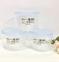 Hộp thủy tinh kim cương có nắp đậy màu xanh 420ml