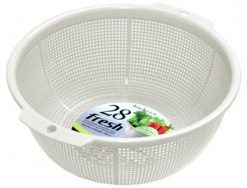 Rổ nhựa 28 cm màu trắng