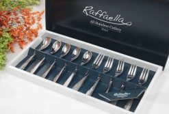 Set 10 thìa dĩa inox Rafaella