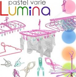 Khung phơi  24 kẹp xoay 360 độ màu hồng