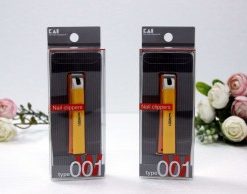 Bấm móng tay thân nhựa KAI (màu cam, cỡ trung)