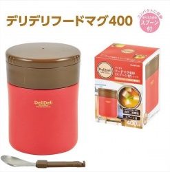 Bình ủ cháo kèm thìa Pearl Lilfe (400ml, màu đỏ)