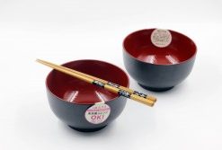 Bát nhựa sơn mài màu đen (cỡ to)