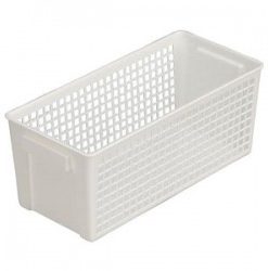 Giỏ đựng đồ đa năng dáng dài màu trắng