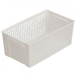 Giỏ đựng đồ đa năng dáng rộng màu trắng