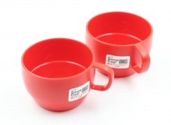 Cốc súp màu đỏ Inomata