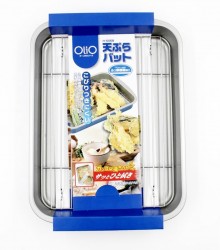 Khay hứng đồ chiên rán cỡ lớn (màu bạc)