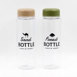 Bình uống nước có nắp đậy 500ml (nắp xanh, nâu)