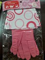 Găng tay rửa bát dáng dài màu hồng size M