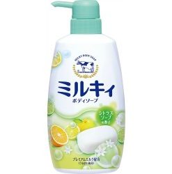 Sữa tắm hương hoa cam chanh milky body soap cow 550ml