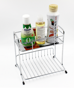 Kệ để đồ 2 tầng, chịu lực bằng inox