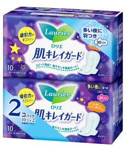 Set 2 gói băng vệ sinh đêm Laurier (10 miếng/set)