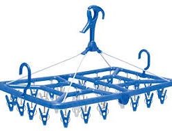 Khung treo vuông gấp có 32 kẹp chữ A (màu xanh)