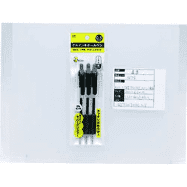 Set 3 bút bi đen, ngòi 0,5mm