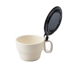 Cốc súp có nắp đậy 300ml  (màu be)