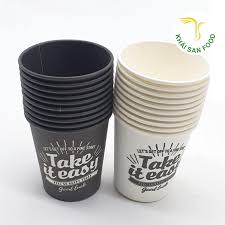 Set 20 cốc giấy đen, trắng dung tích 205ml