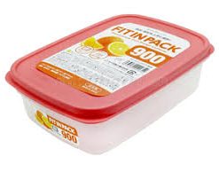 Hộp nhựa nắp dẻo 900ml (màu  hồng)