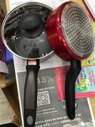 Set 2 nồi chảo 16cm kèm nắp đậy dùng được bếp từ (mã mới)