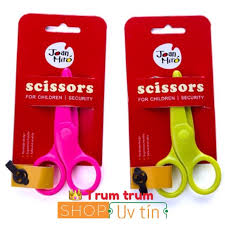 Kéo tập cắt thủ công cho trẻ nhỏ màu vàng, hồng