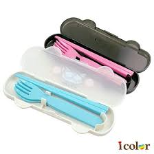 Bộ đũa, thìa, dĩa cho bé kèm  hộp đựng