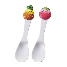Set 2 thìa ăn kem, sữa chua  hình trái cây