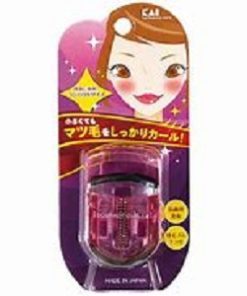 Uốn mi cong thân nhựa  KAI màu hồng