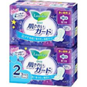 (KCK_HOT) Set 2 gói băng  vệ sinh đêm Laurier (9  miếng/gói)