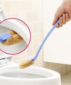Chổi cọ toilet xơ dừa, đầu  cong